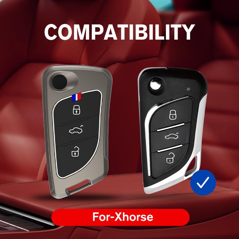 Metal Alloy Car Key Cover Compatible for Xhorse KD Universal Remote