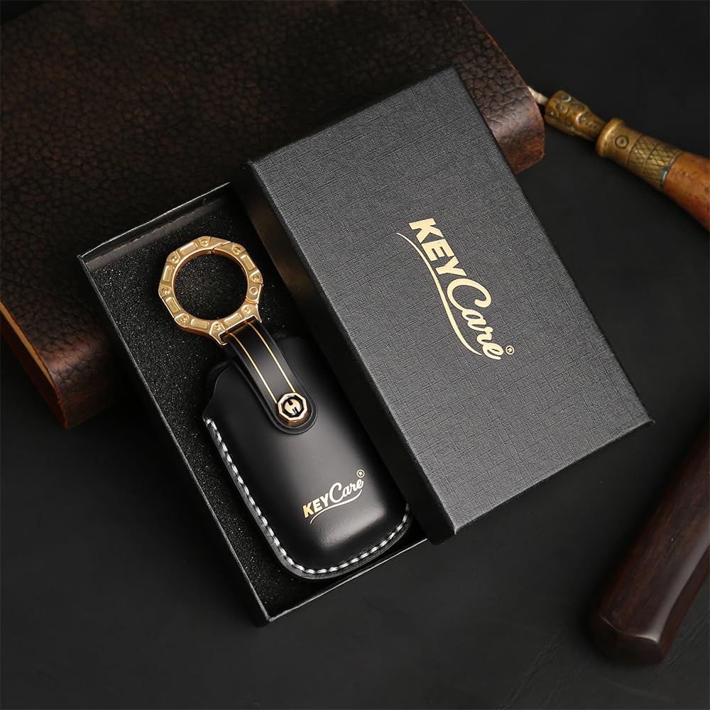 Italian Leather Key Cover Compatible for BMW X4, X3, 5 Series, 6 Series, 3 Series, 7 Series 4 Button Smart Key