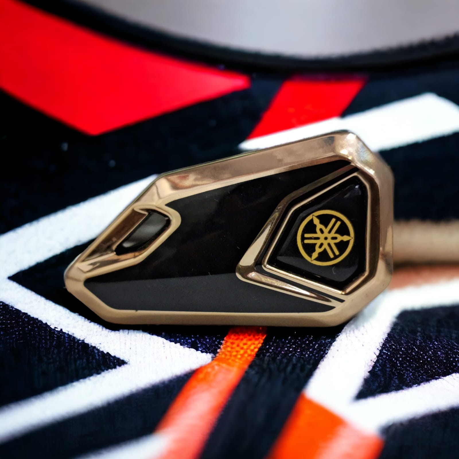 YAMAHA BIKE FLIP KEY WITH TPU KY COVER - YELLOW LOGO