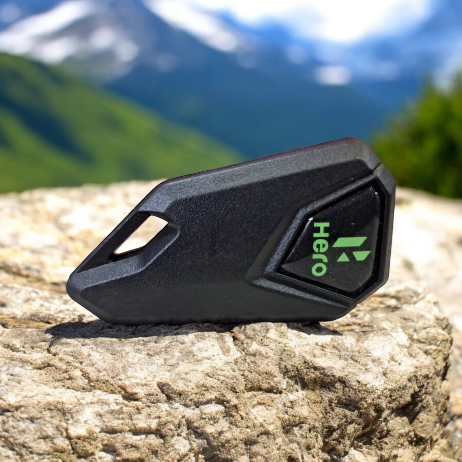 HERO LEFT BIKE FLIP KEY & SILICONE COVER - GREEN LOGO