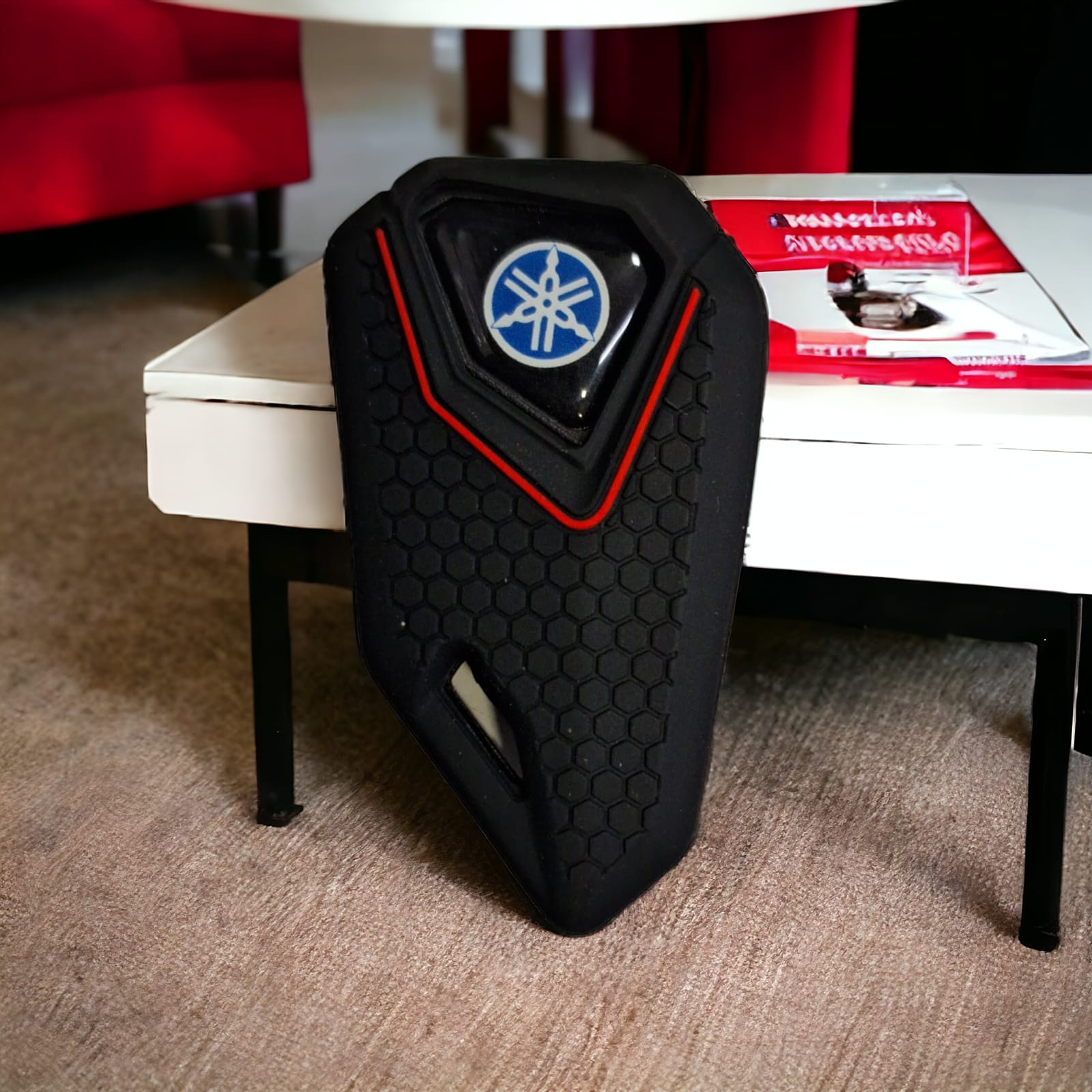 YAMAHA FLIP KEY WITH SILICONE KEY COVER - BLUE LOGO