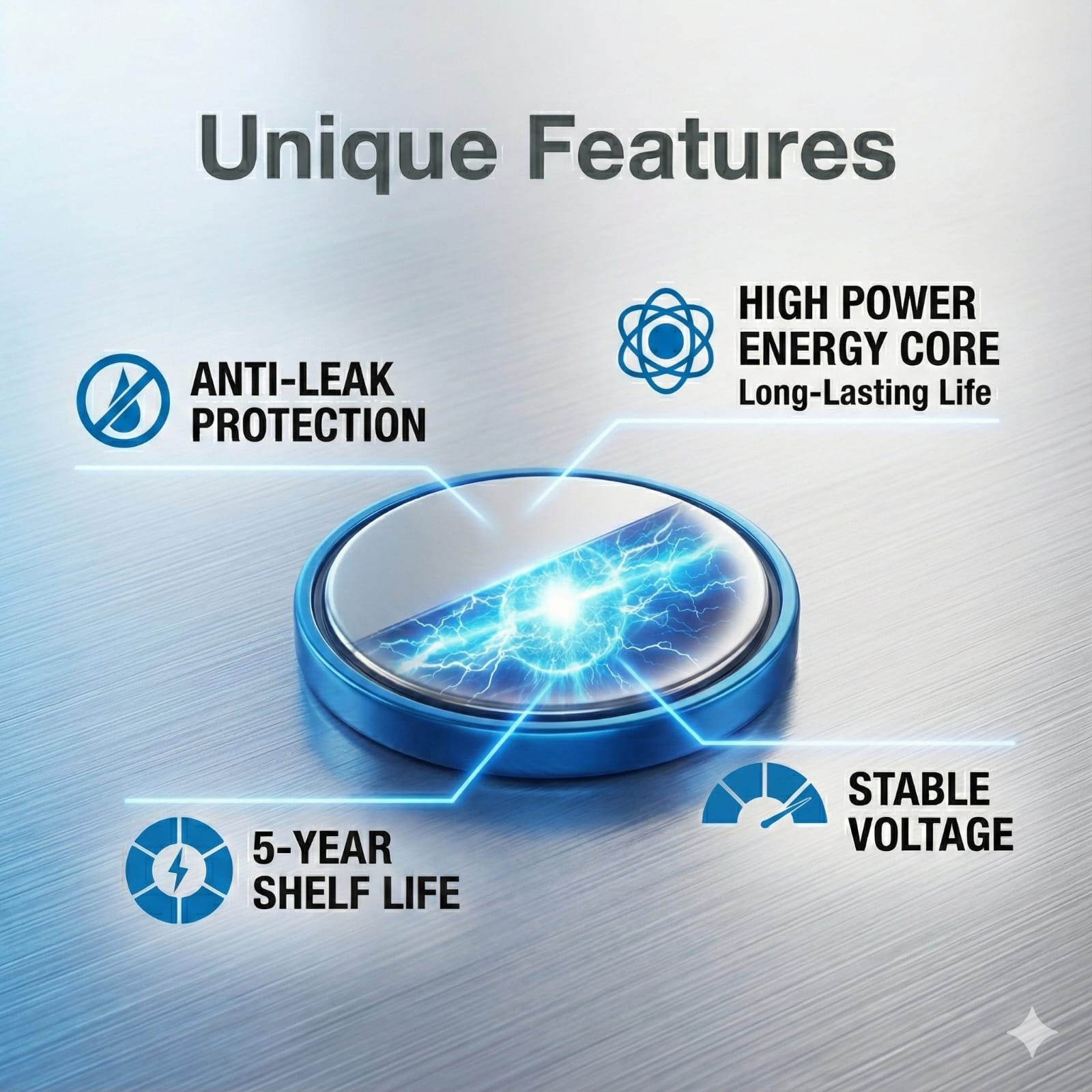 Mahindra 3 Button Flip Key Fob Replacement Battery - ( Pack of 2 )