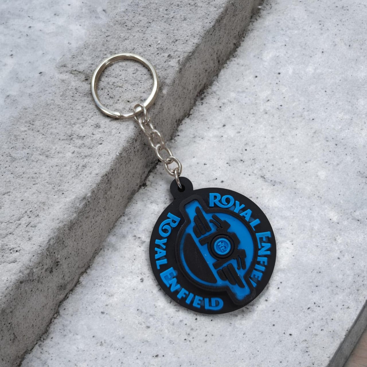 Royal Enfield Rubber rotating keychain - FKC34