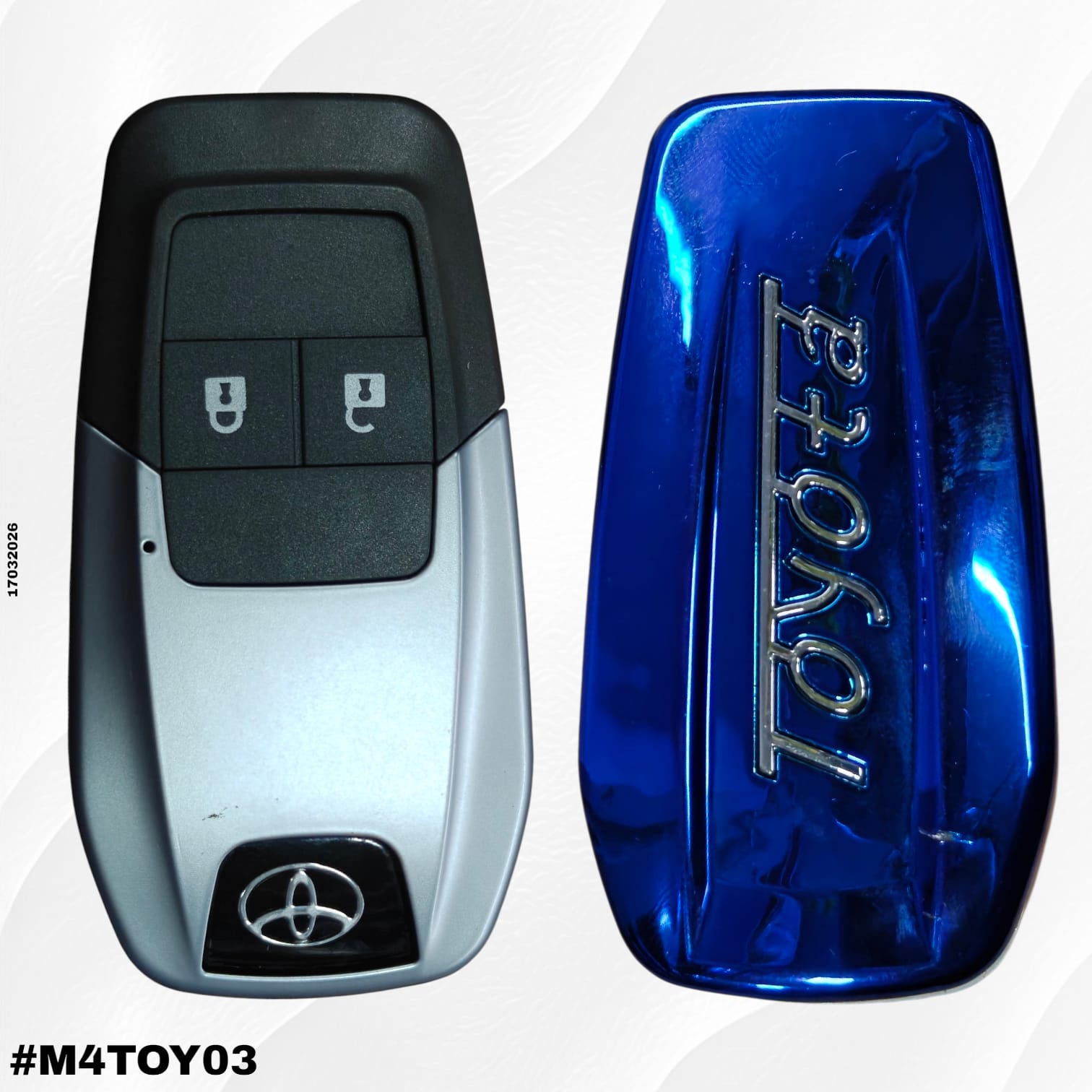 Toyota 2 Button Flip Key Shell Replacement | Lock, Unlock, Boot & Alarm Buttons | Premium Quality (Uncut Blade) (Copy) (Copy)
