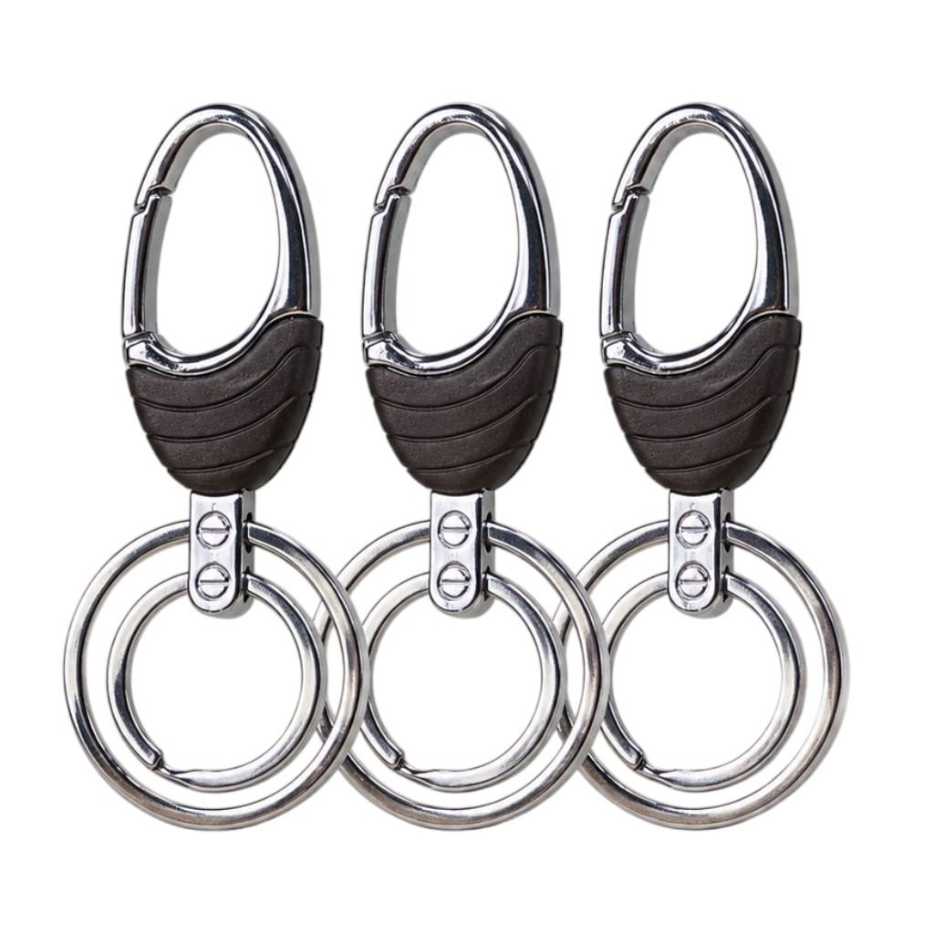 FANCY HOOK KEYCHAIN/KEYRING - PACK OF 3