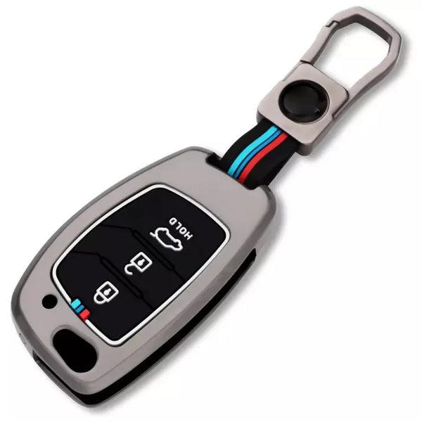 Hyundai 3 button flip key metal key cover