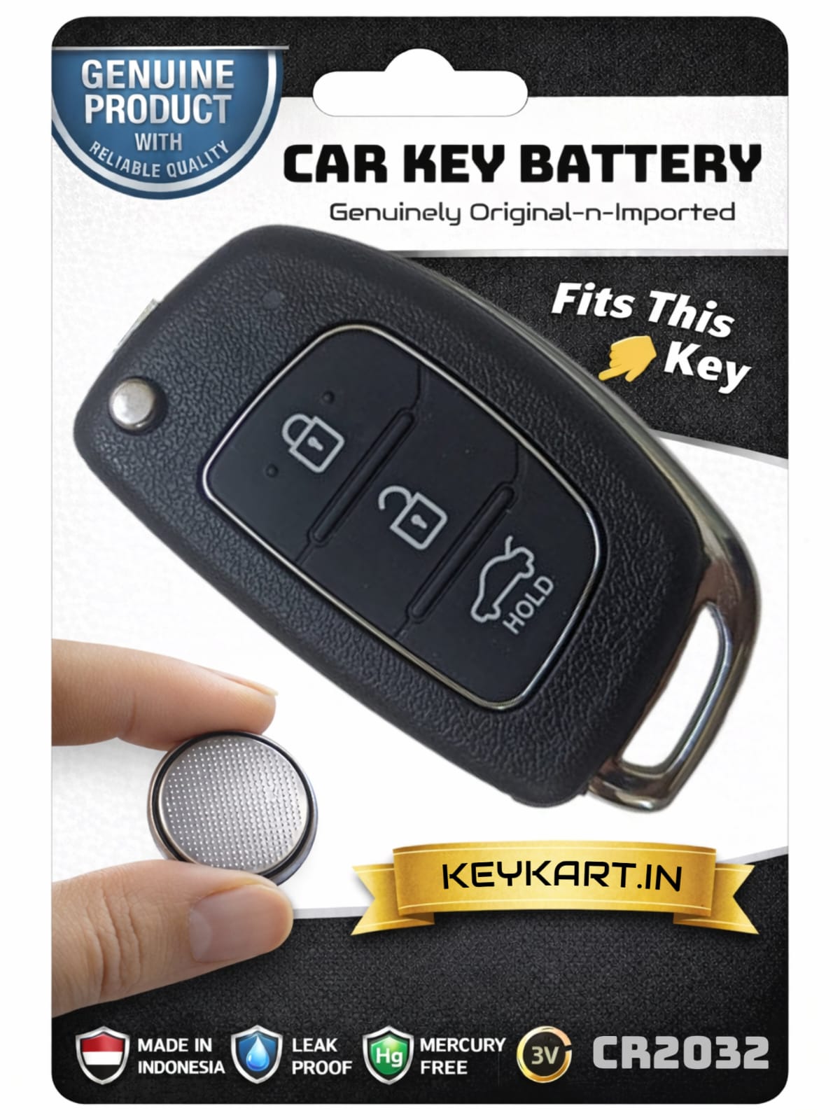 3V Lithium Coin Battery Cell for Hyundai key - # CR2032/1/HYN/014