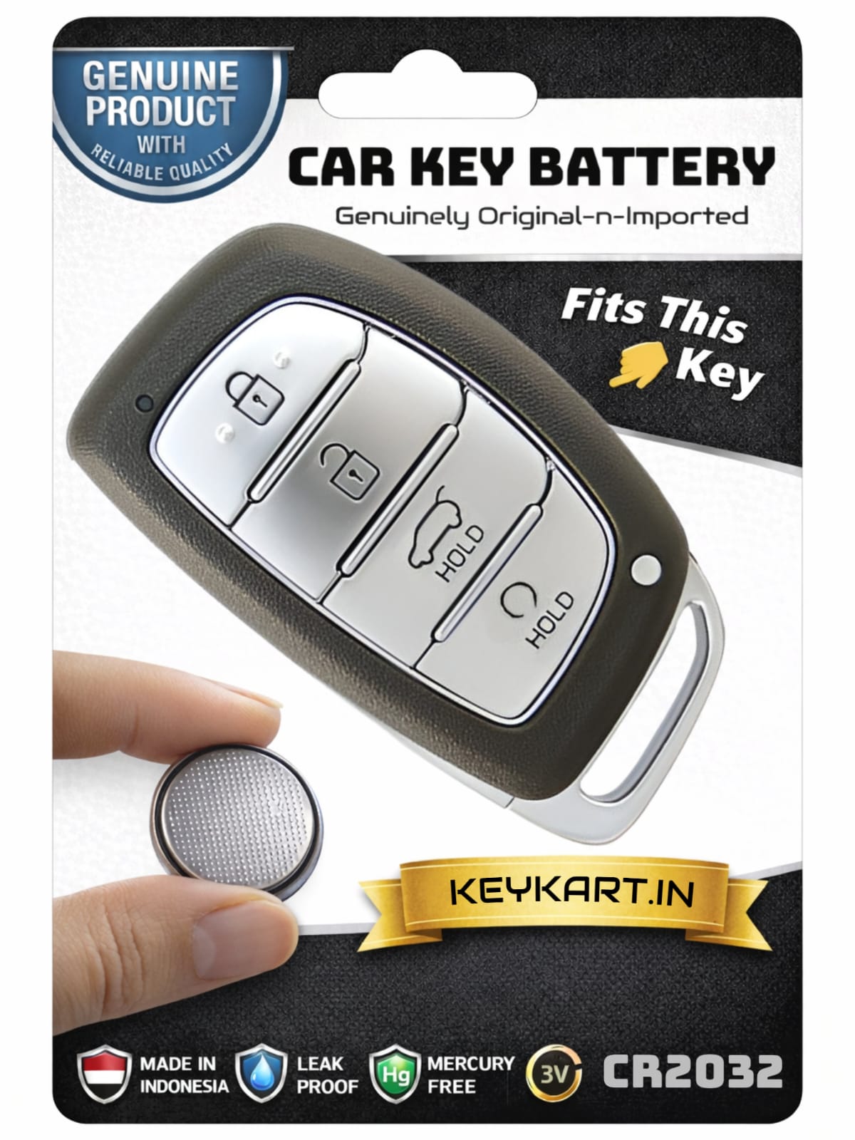 3V Lithium Coin Battery Cell for Hyundai key - # CR2032/1/HYN/017