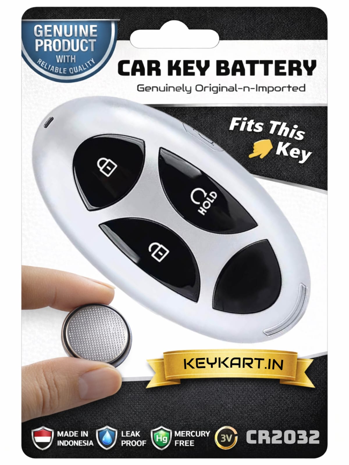 3V Lithium Coin Battery Cell for Hyundai key - # CR2032/1/HYN/019