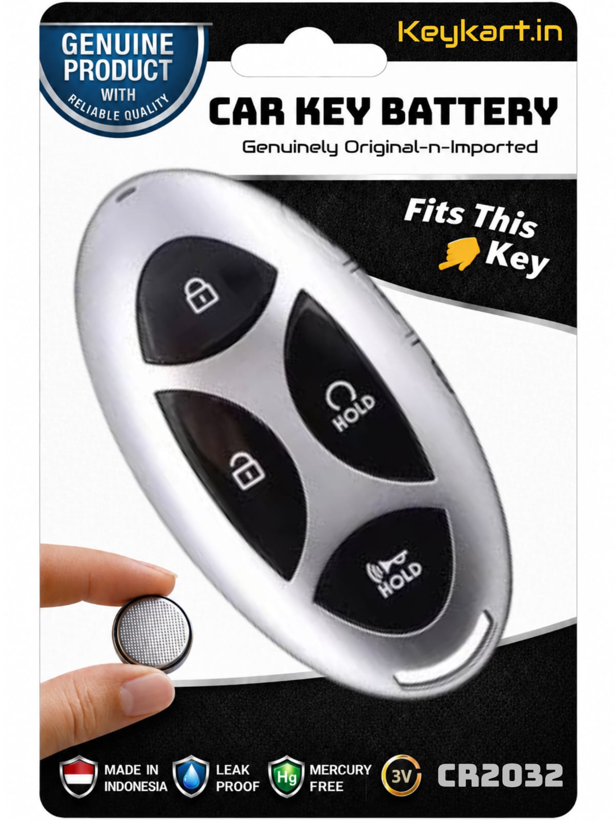 3V Lithium Coin Battery Cell for Hyundai key - # CR2032/1/HYN/022