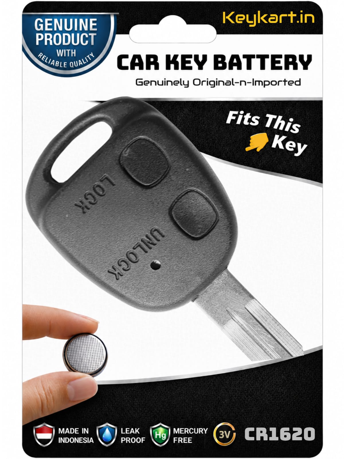 3V Lithium Coin Battery Cell for Hyundai key - # CR2032/1/HYN/024
