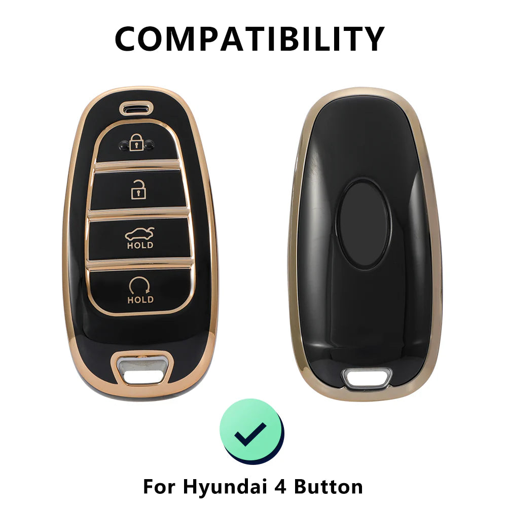 TPU Key Cover For Hyundai : Tucson 2022 4 Button Smart Key