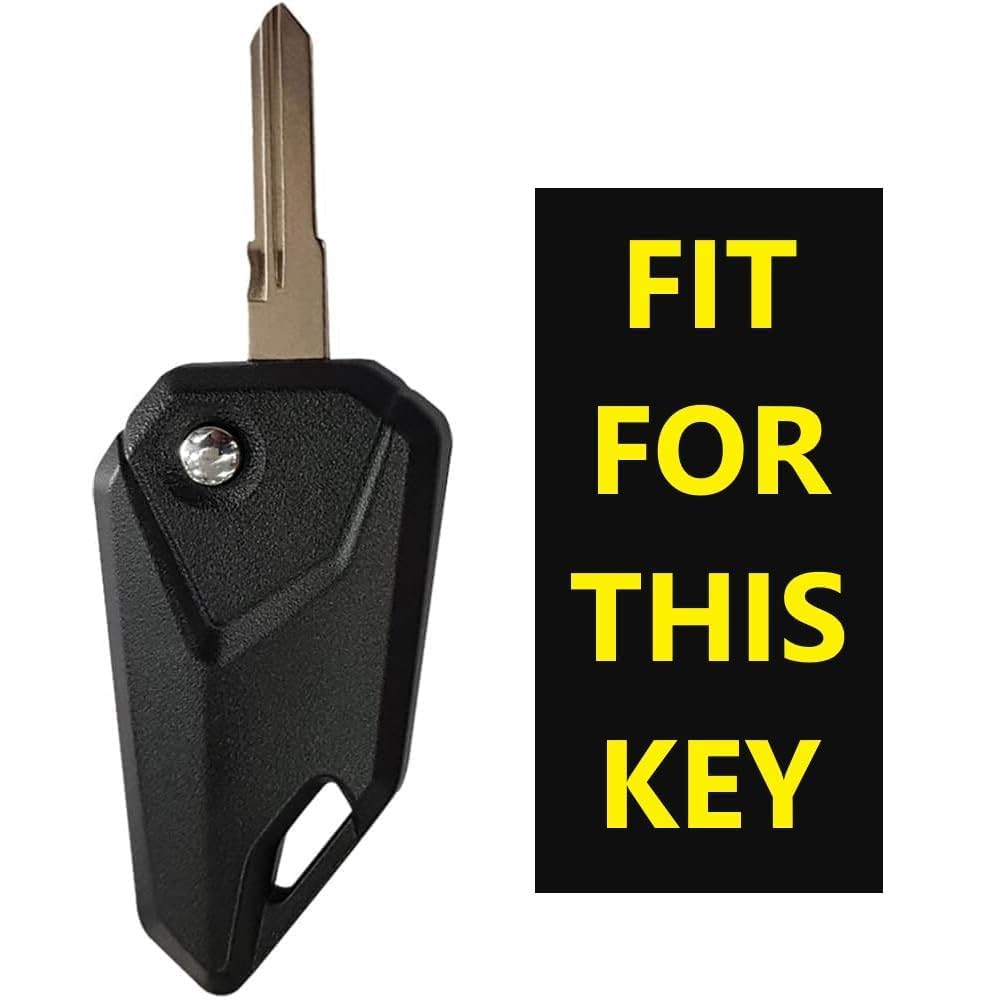 Bike Flip Key with silicone key cover for Bajaj Discover / Pulsar 150 – Yellow Logo