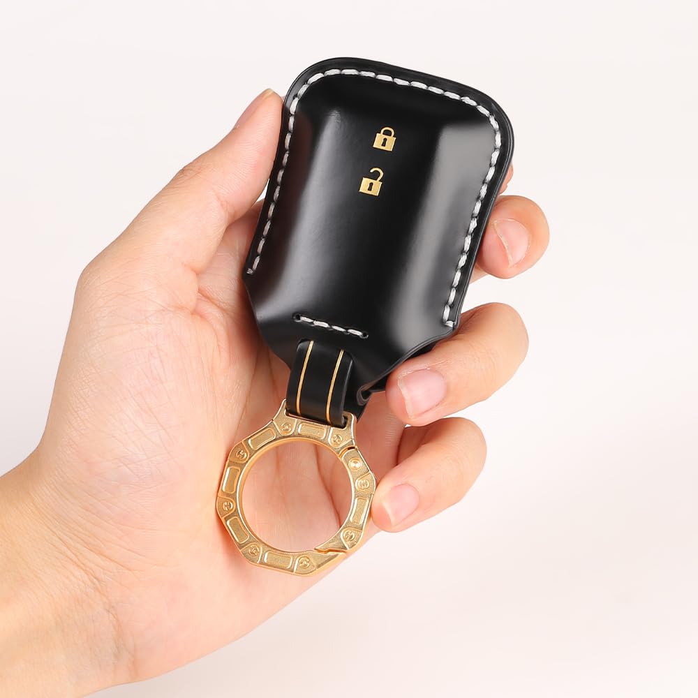 Italian Leather Key Cover Compatible for Suzuki Swift, DZire, Baleno, Ertiga, Grand Vitara, Brezza, Fronx, Jimny XL6, Ignis 2 Button Smart Key