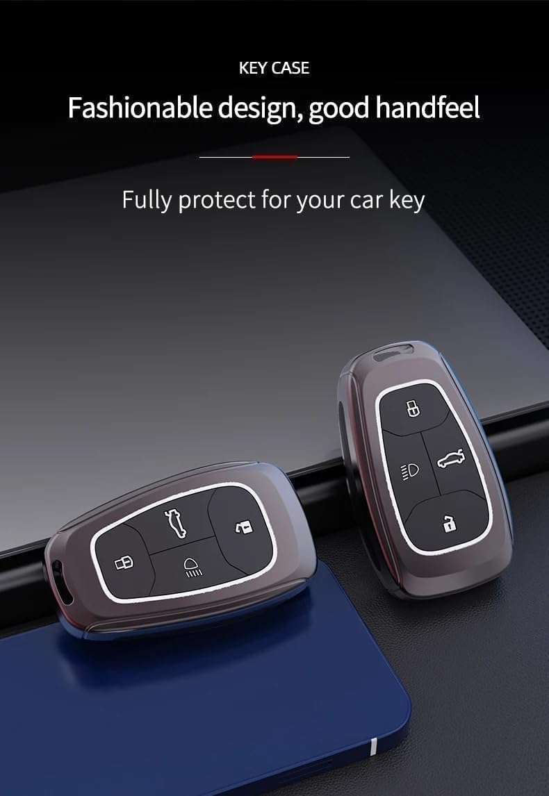 TATA NEXON 4B SMART METAL KEY COVER – KeyKart.in