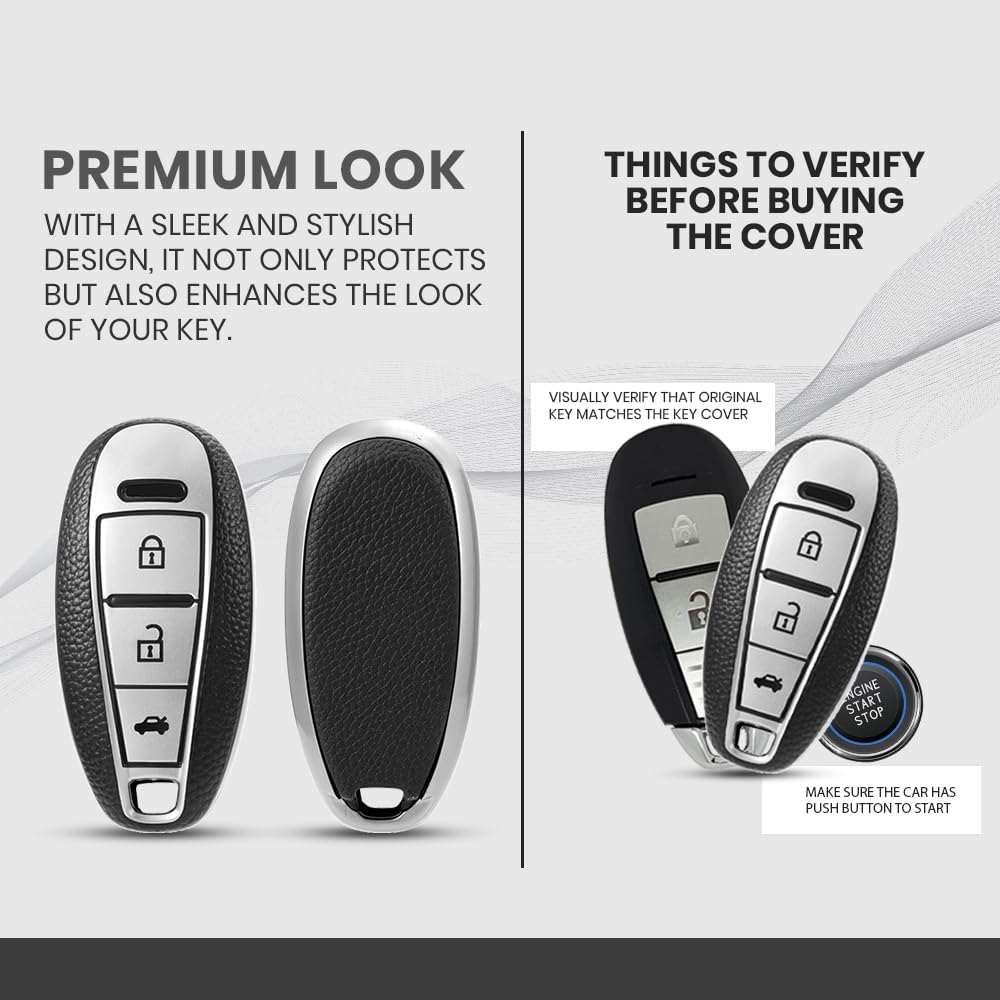 SUZUKI 3B SMART LEATHER TPU KEY COVER - LTPU04