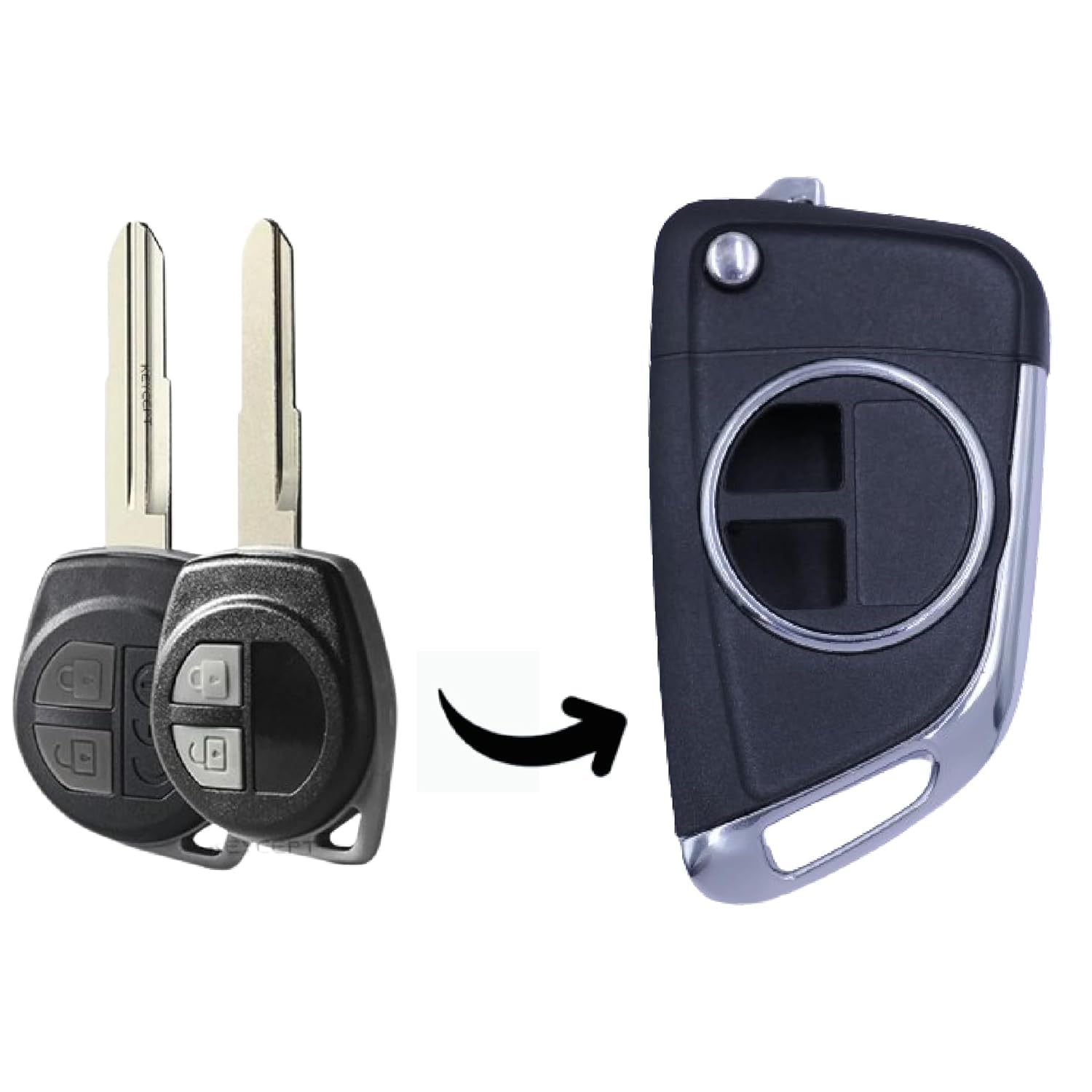 Suzuki 2B New Flip Key