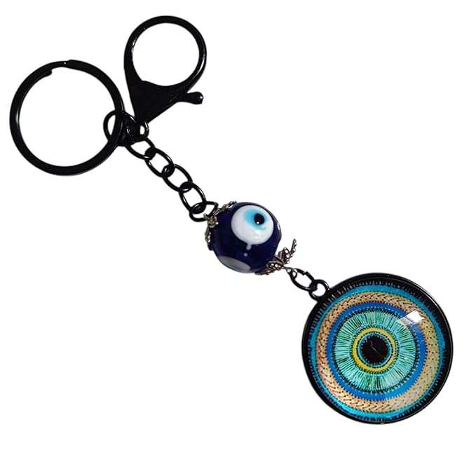 Evil Eye Key Ring for Car, Bike, Home & Office Keys - F2A