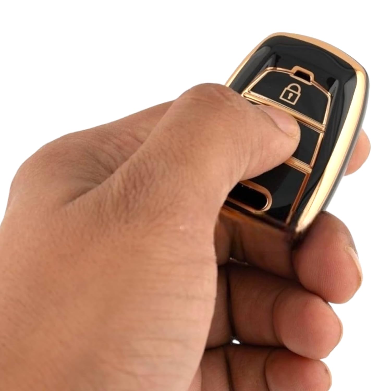 TPU Car Key Cover for Hyundai I10 Grand, Santro, Eon (Hyundai, 2 Button Remote Key)