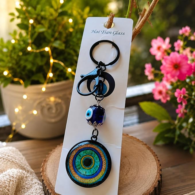 Evil Eye Key Ring for Car, Bike, Home & Office Keys - F2A