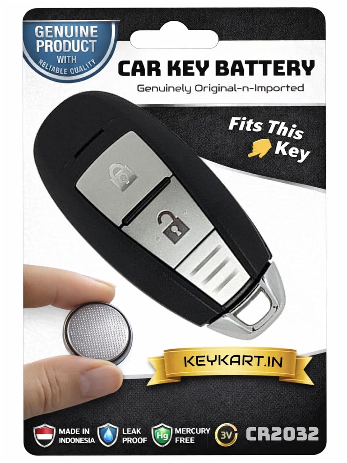 3V Lithium Coin Battery Cell for Suzuki key - #CR2032/1/SUZ/004