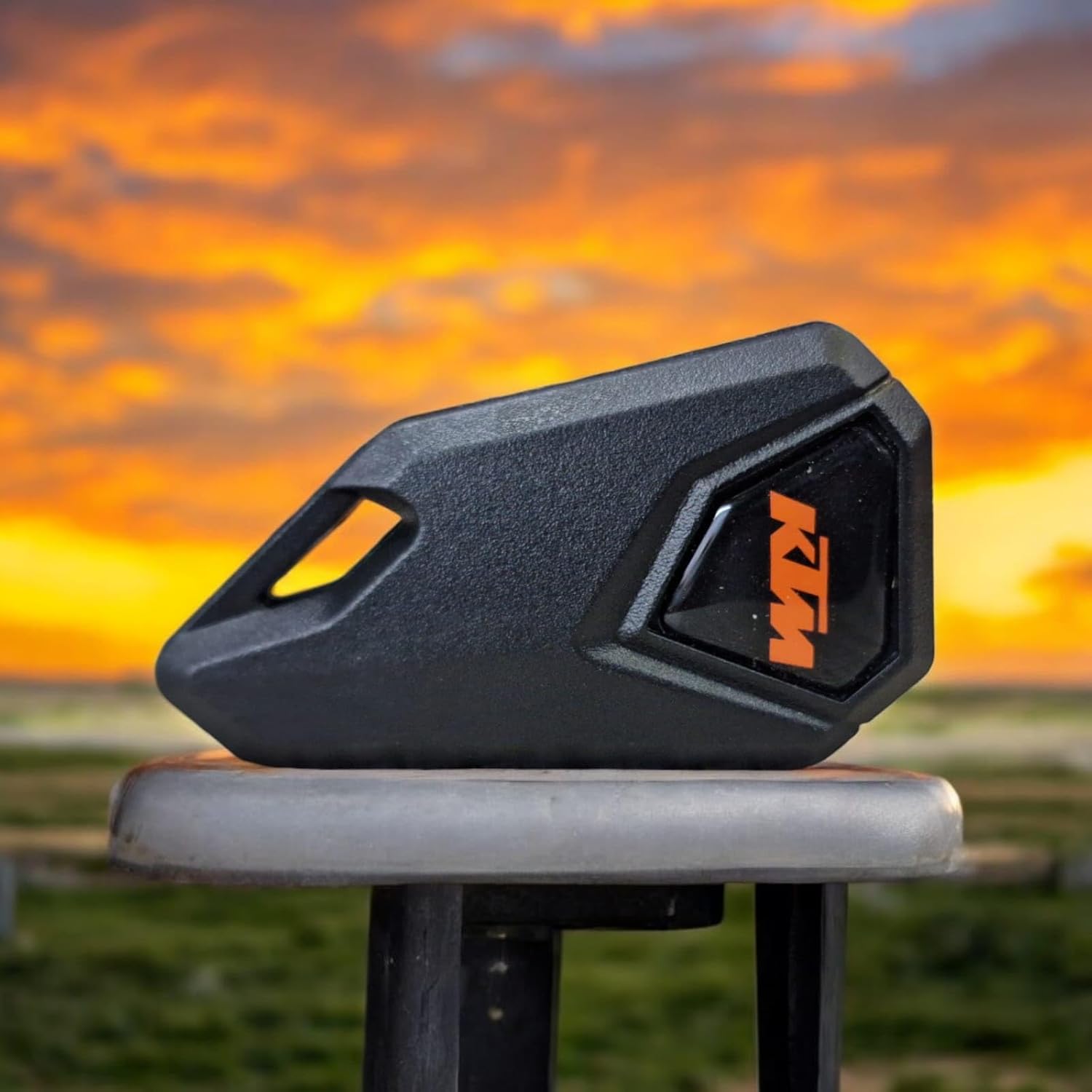 Bike Flip Key For Ktm With Tpu Key Cover – Black Logo