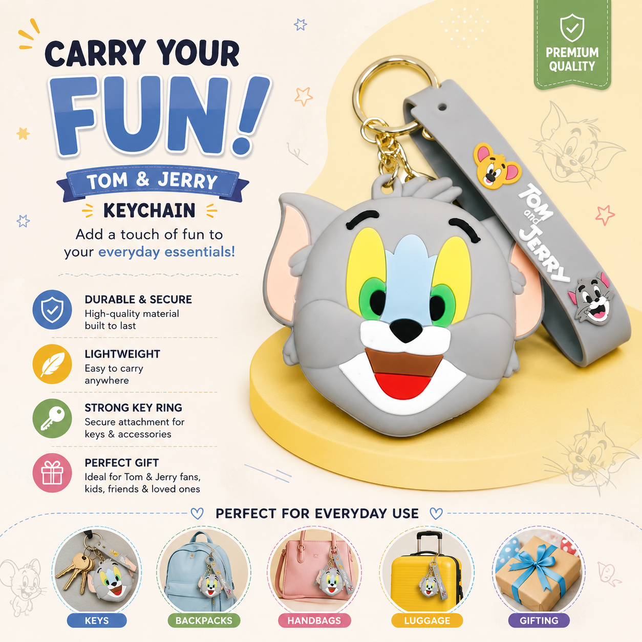 COIN BAG FANCY HOOK KEYCHAIN/KEYRING - CB03