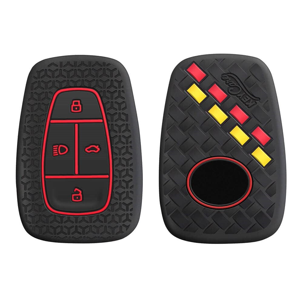 KEYKART® Duo style & DE style key cover for Nexon, Altroz, Harrier, Tigor, Safari, Punch 4 button smart key(B)