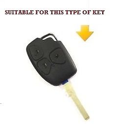 Mahindra Xylo/Genio/QUANTO 3 Button Remote Key Replacement KEYPAD – Black (Pack of 2)