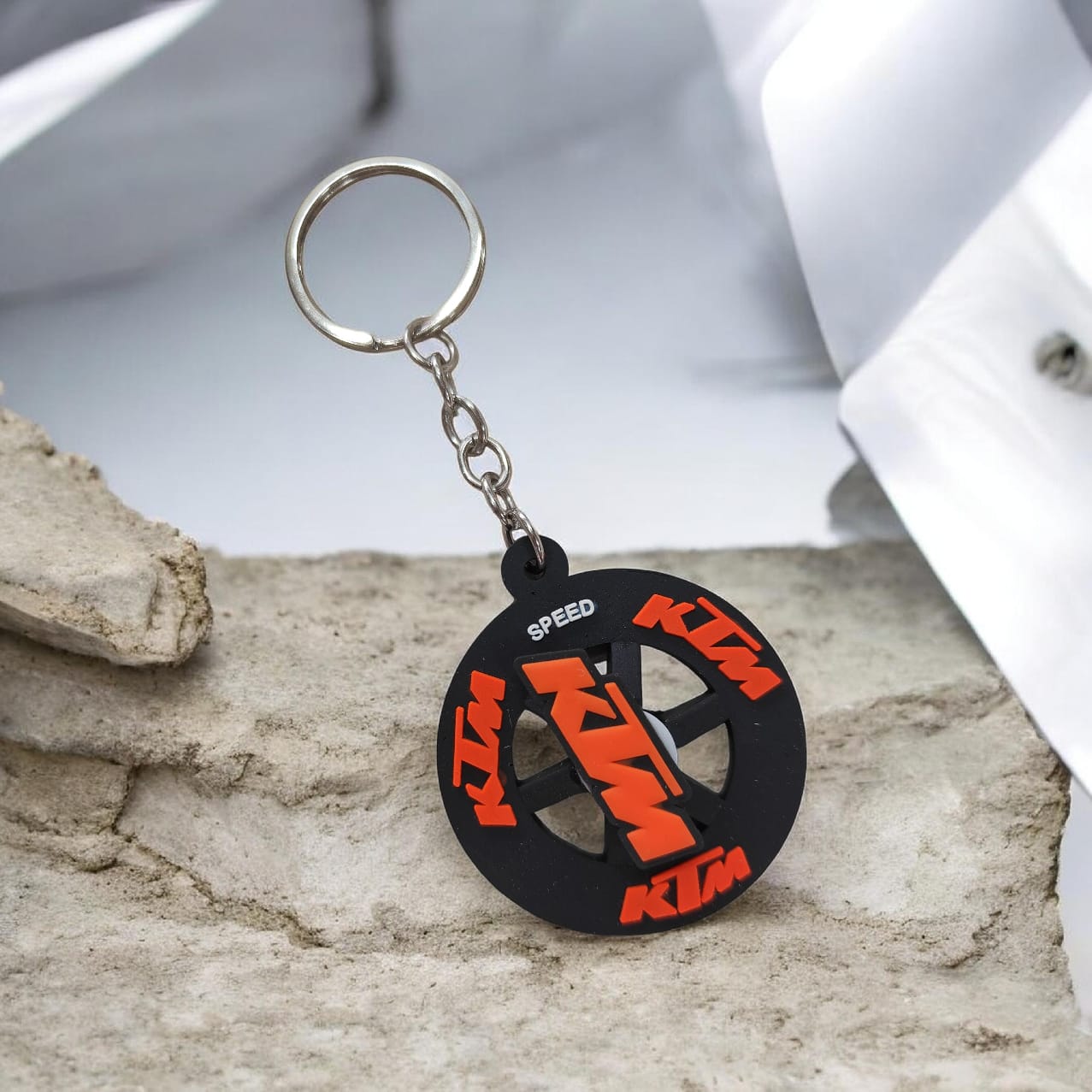 Ktm Rubber rotating keychain - FKC30