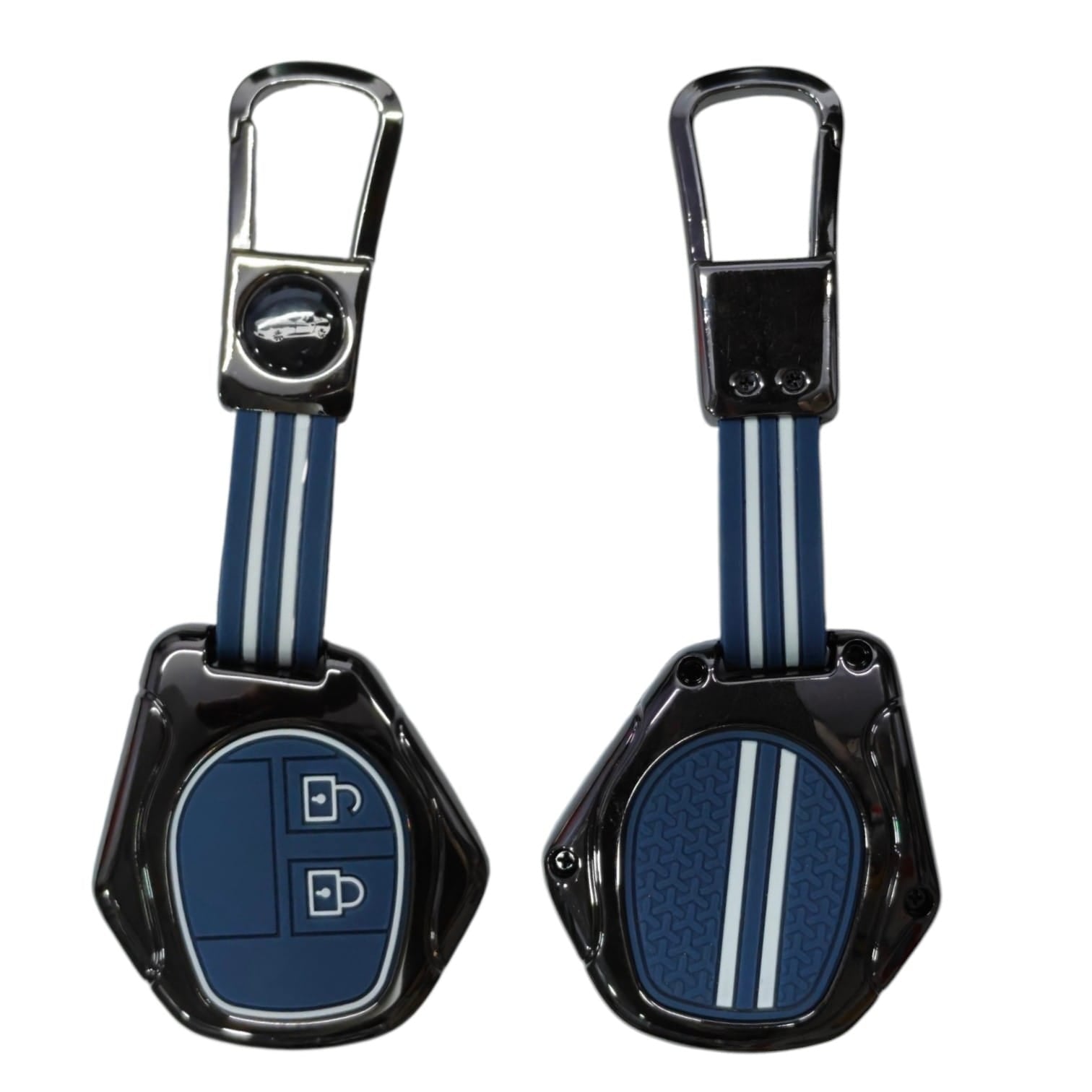 Suzuki 2B metal Key Cover - Blue