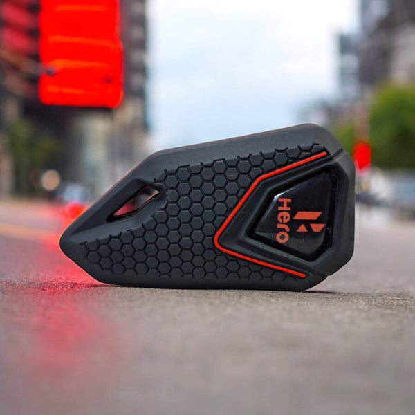HERO LEFT BIKE FLIP KEY & SILICONE COVER - RED LOGO