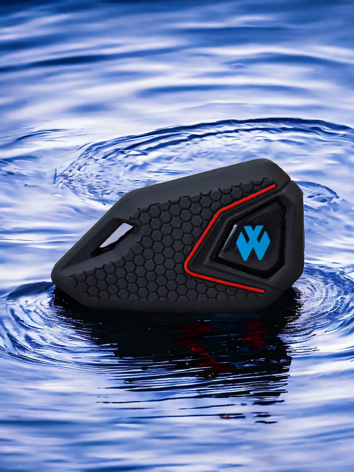 Bike Flip Key with silicone cover for Bajaj Discover / Pulsar 150 – Blue Logo