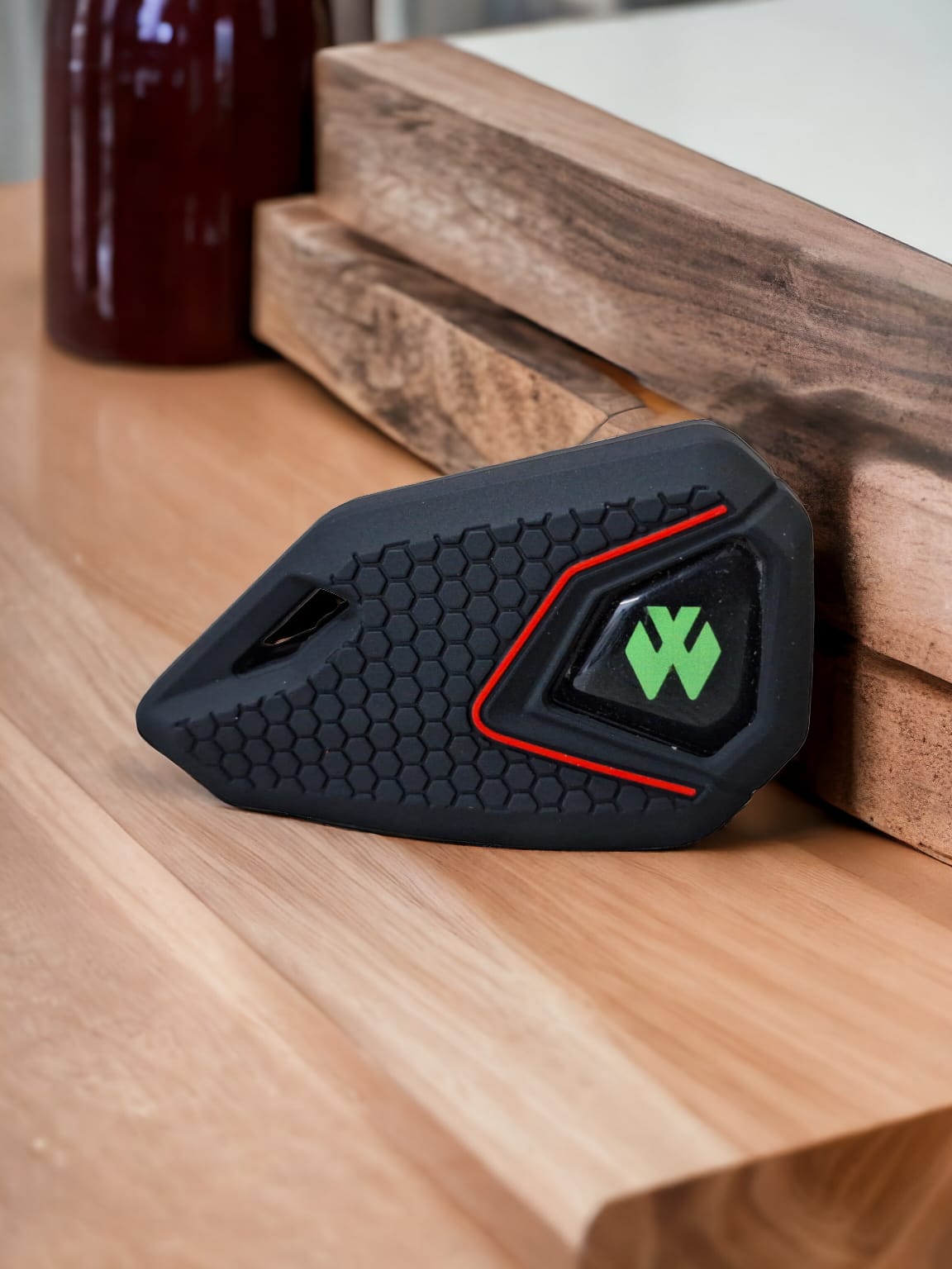 Bike Flip Key with silicone cover for Bajaj Discover / Pulsar 150 – Green Logo