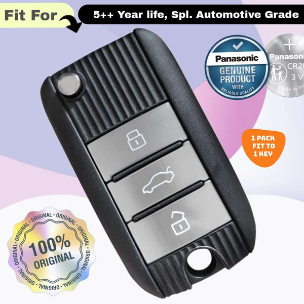 Mg 3 Button Flip Key Fob Replacement Battery - ( Pack of 1 )