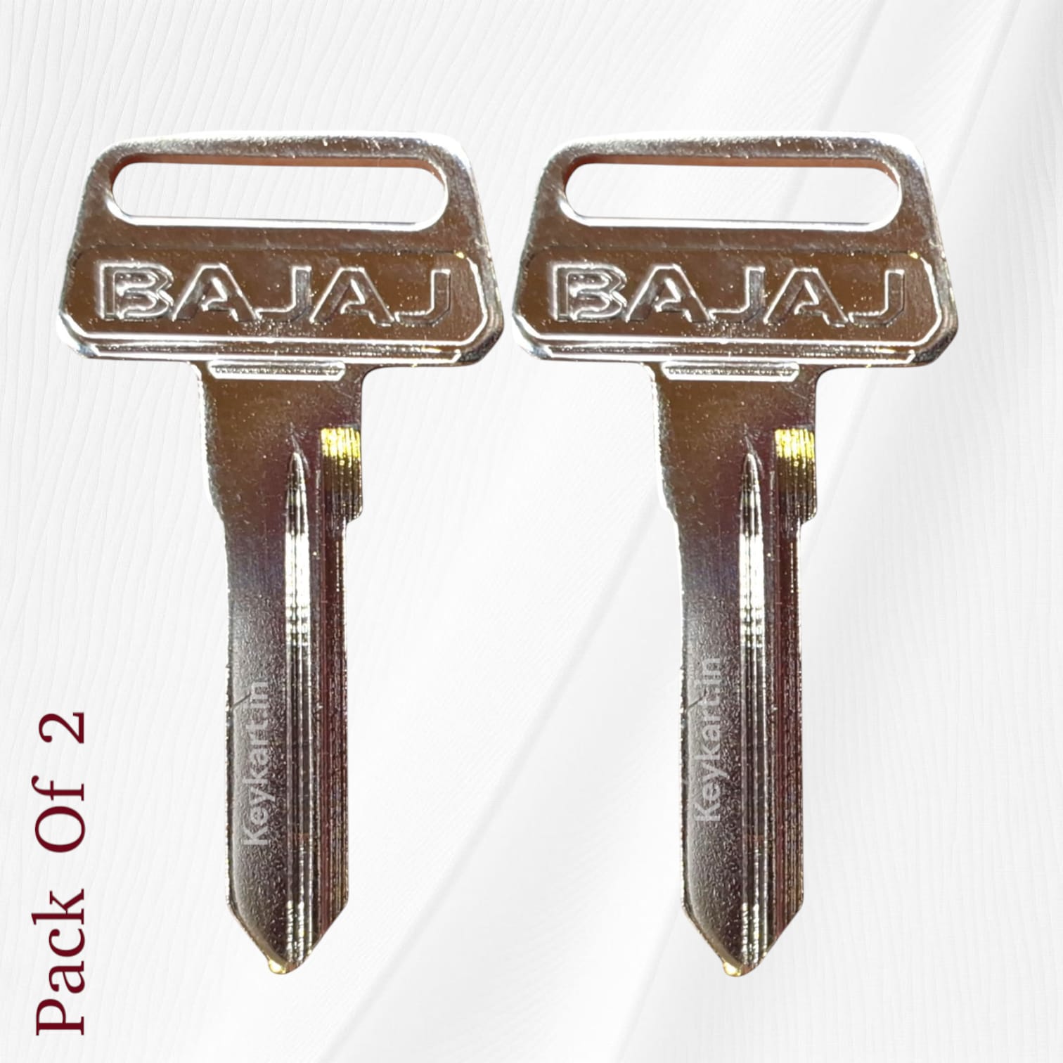 Original / OEM Blank Key for Bajaj Avenger Metal (Pack Of 2)