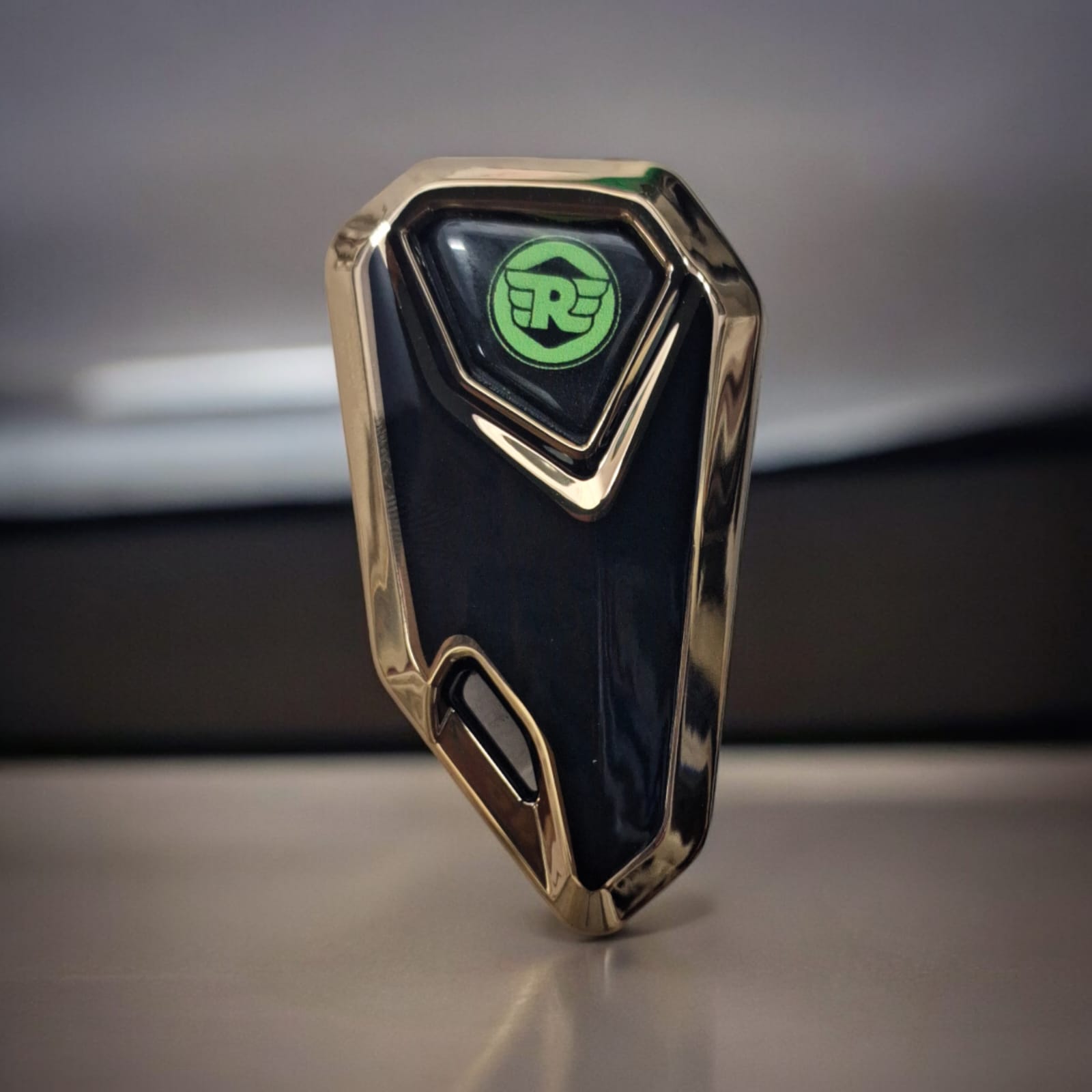 Royal Enfield S/L right bike flip key & tpu key cover - Green logo