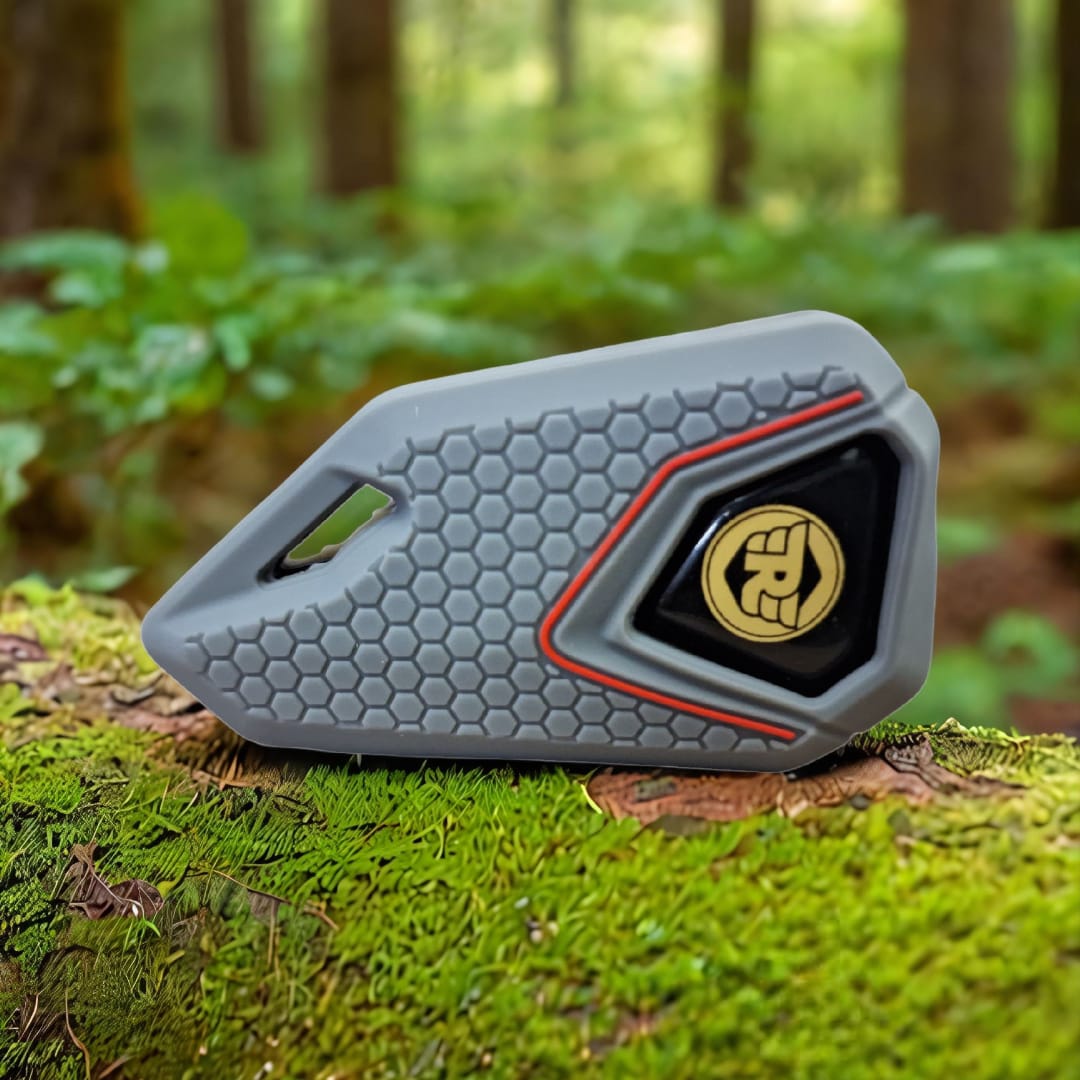 Royal Enfield S/L right bike flip key & Silicone key cover - Yellow logo