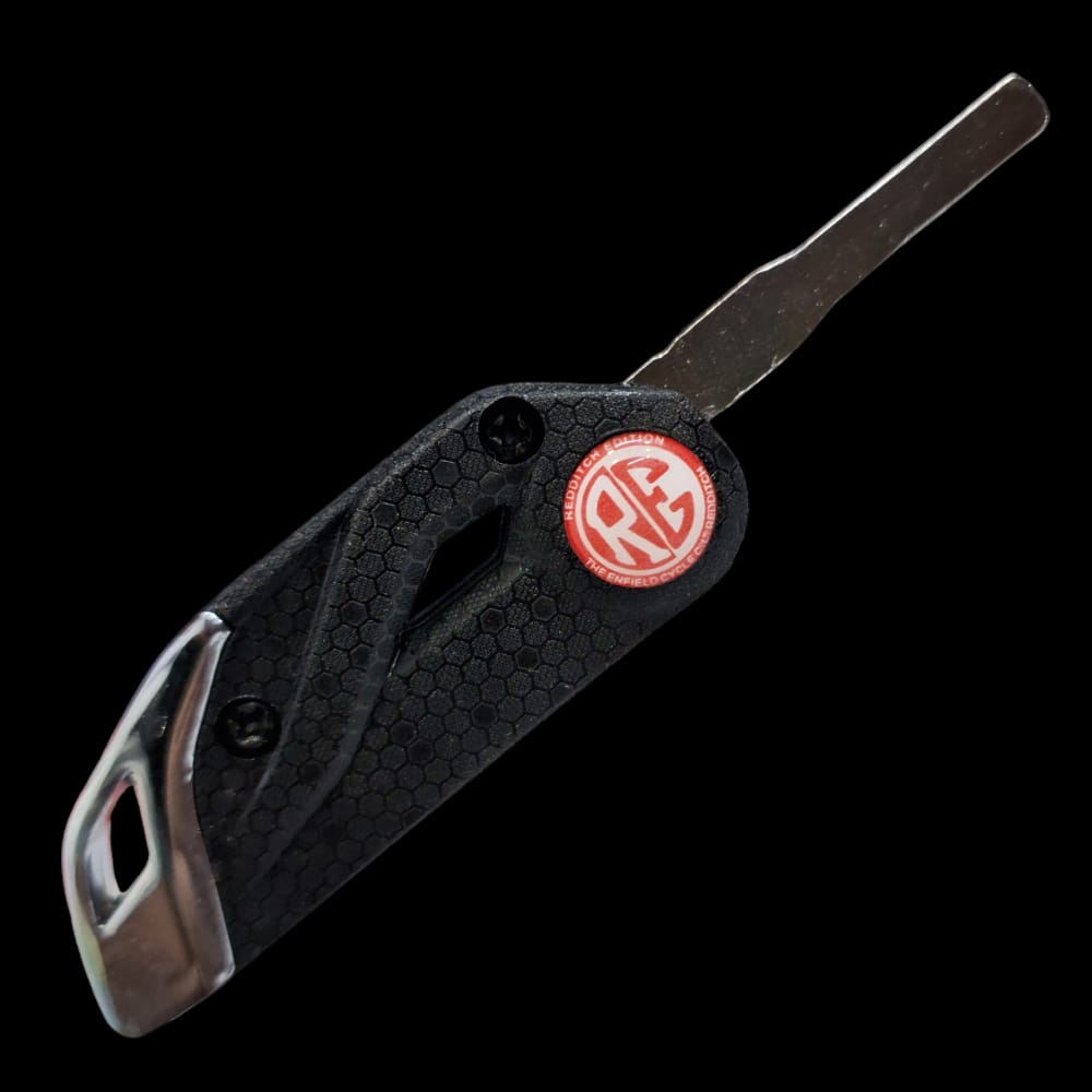 Royal Enfield Silca bike flip key - Red logo