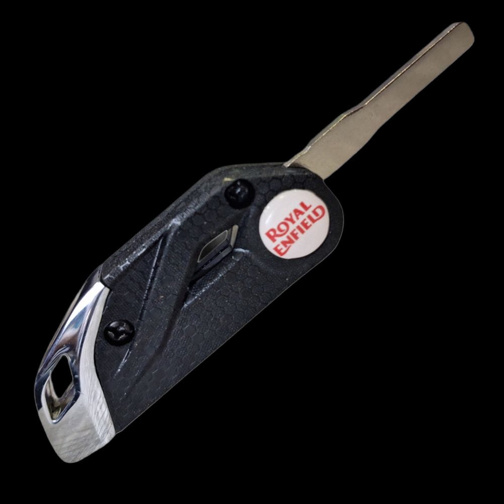 Royal Enfield Silca bike flip key - Red logo