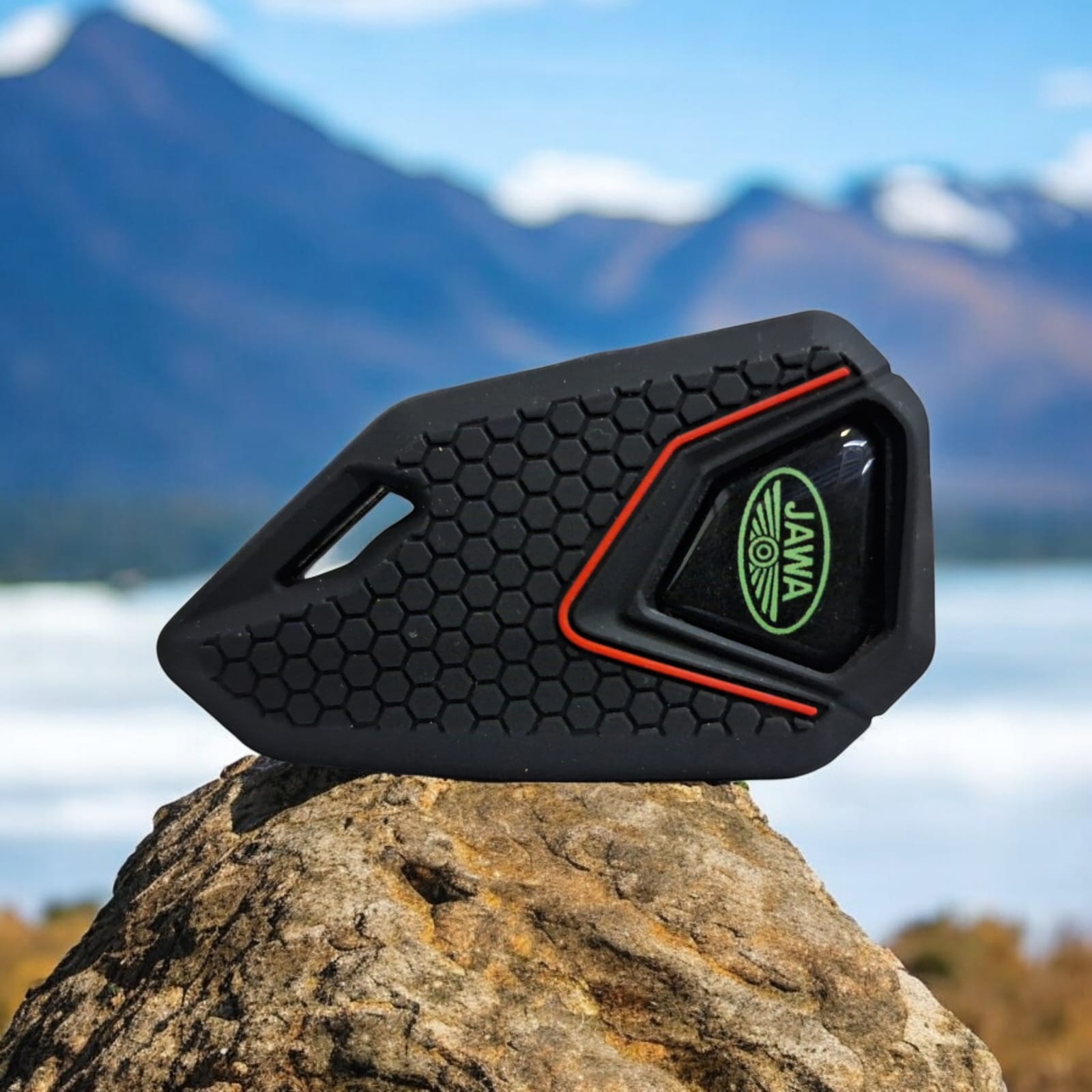 Jawa bike flip key with silicone cover - Geen Logo