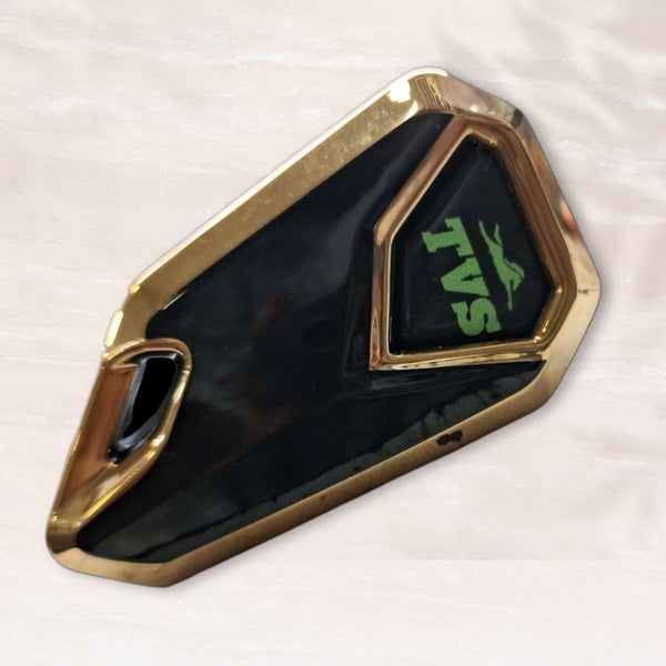 Tvs Bike Flip Key With Tpu Key Cover - Green Logo