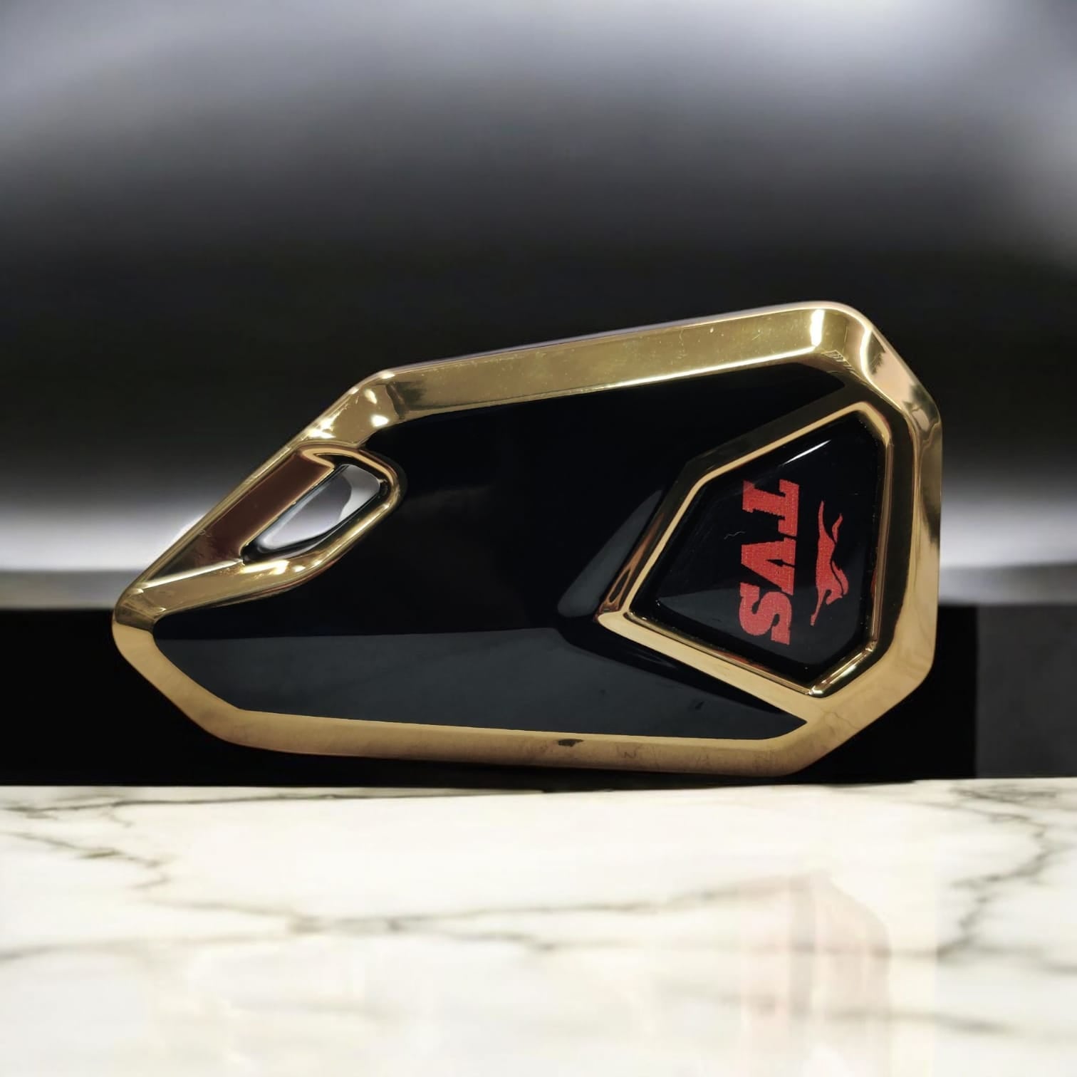 Tvs Bike Flip Key With Tpu Key Cover - Red Logo