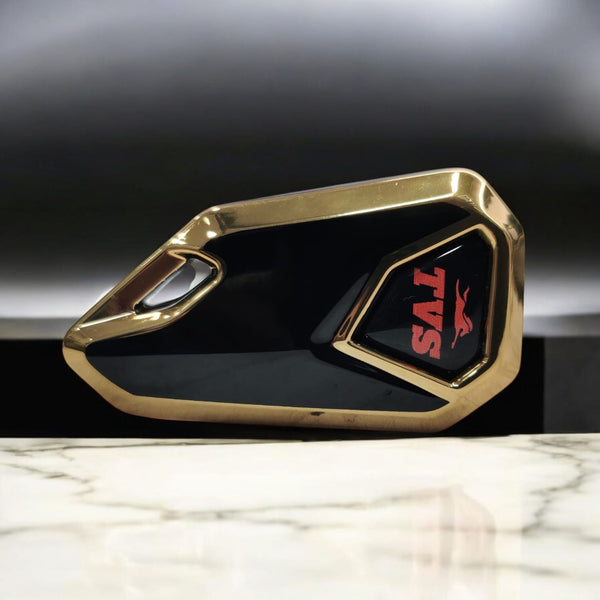 Tvs Bike Flip Key With Tpu Key Cover - Red Logo