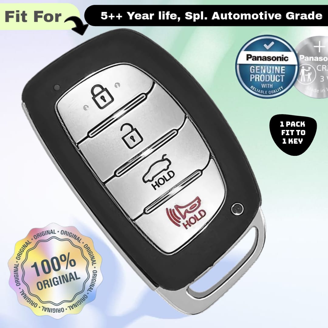 Hyundai 4 Button Smart Key Fob Replacement Battery - ( Pack of 1 )