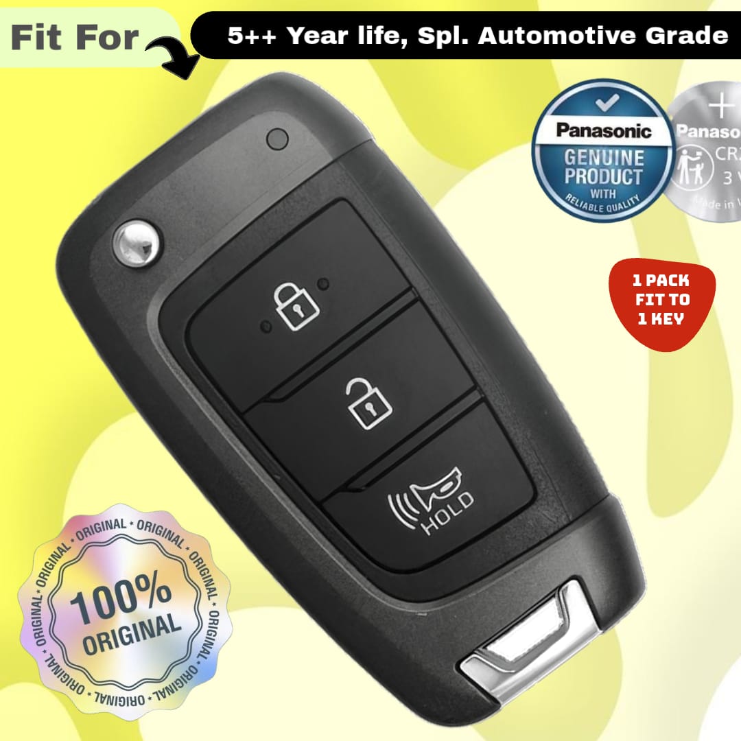Hyundai 3 Button Flip Key Fob Replacement Battery - ( Pack of 1 )