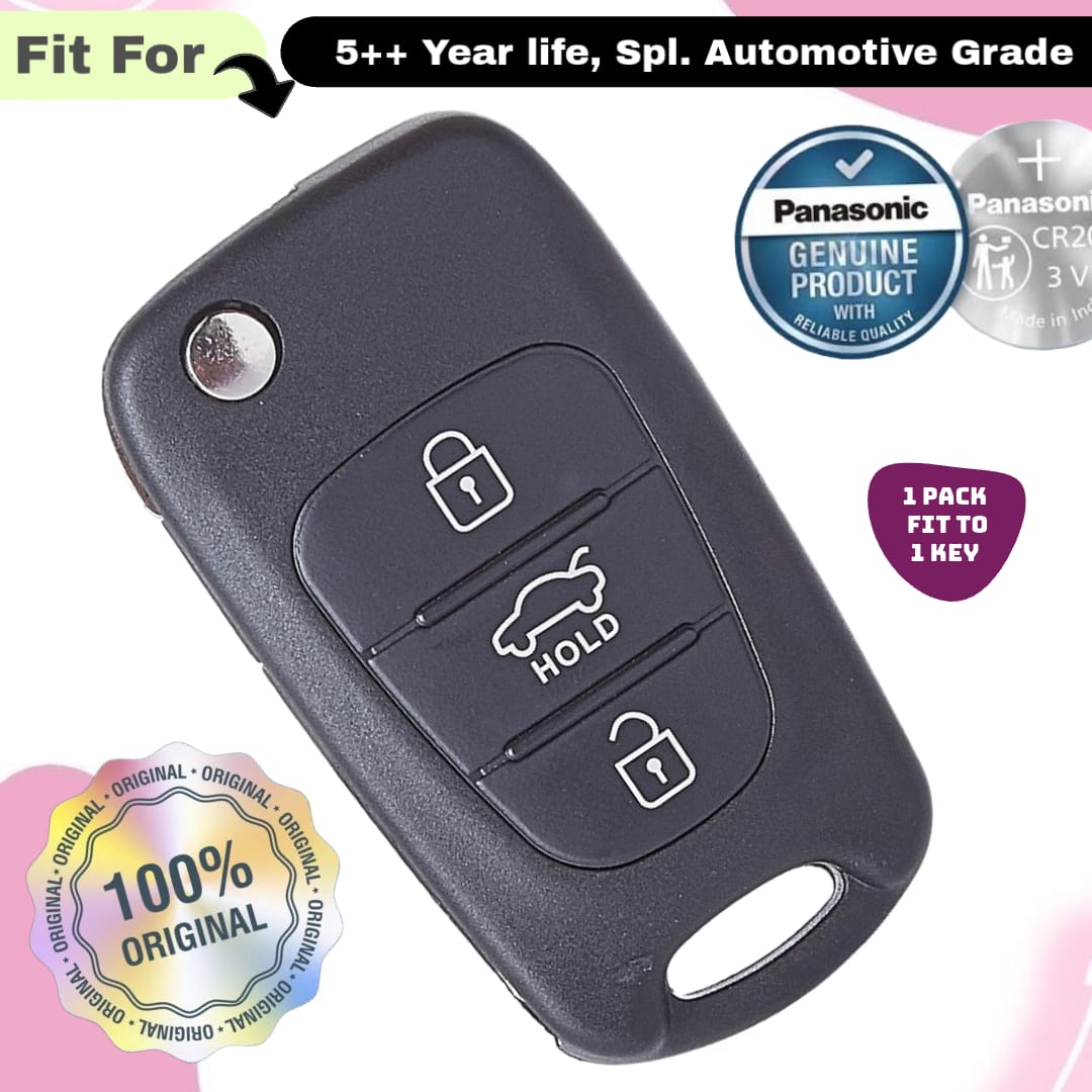 Hyundai 3 Button Flip Key Fob Replacement Battery - ( Pack of 1 )
