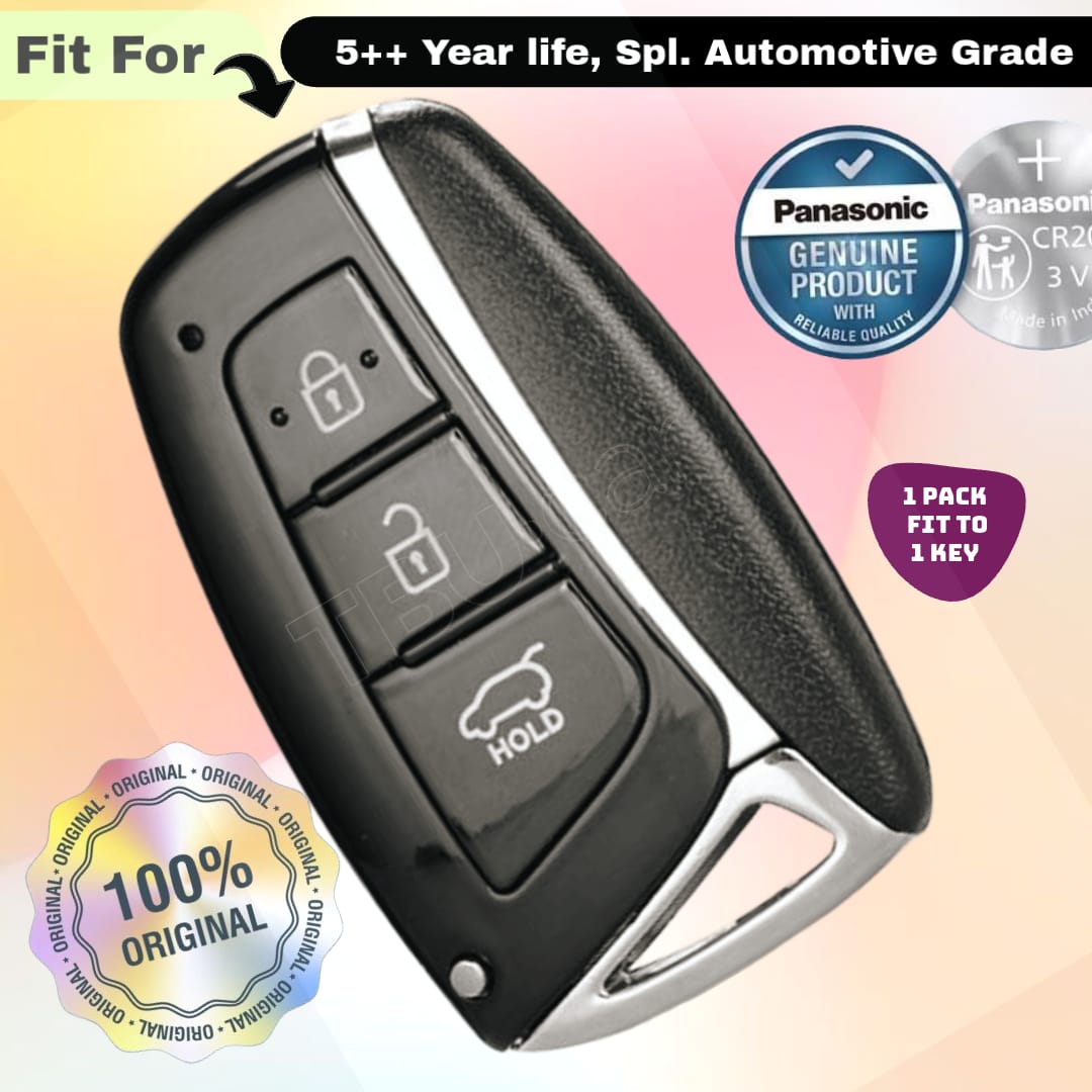 Hyundai 3 Button Smart Key Fob Replacement Battery - ( Pack of 1 )