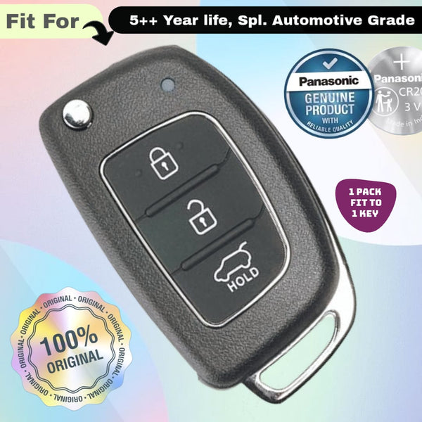 Hyundai 3 Button Flip Key Fob Replacement Battery - ( Pack of 1 )