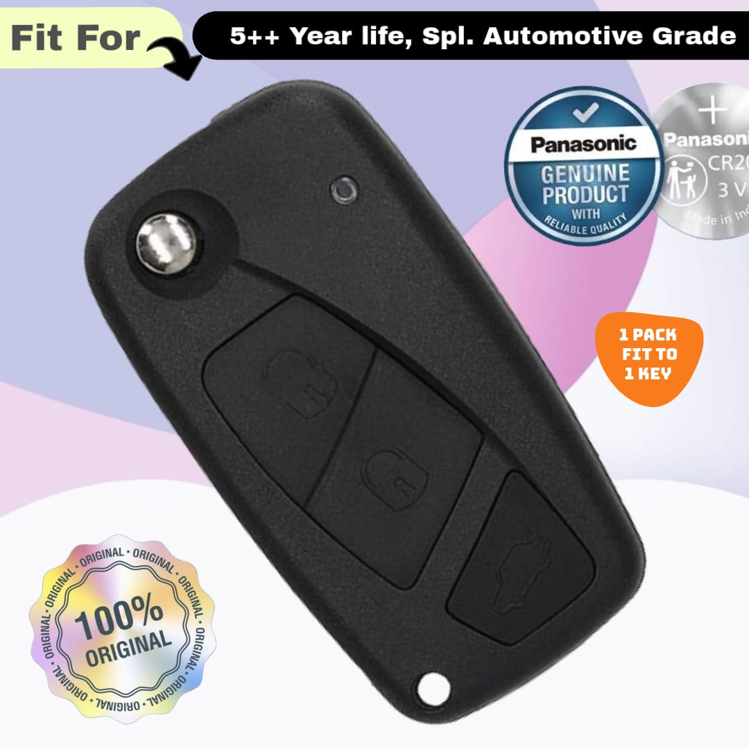 Fiat 3 Button Flip Key Fob Replacement Battery - ( Pack of 1 )
